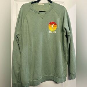 Marine Layer Green Crewneck Sweater